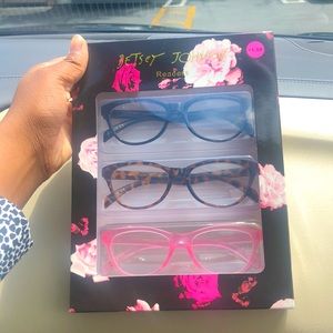 Betsey Johnson set of readers/glasses 1.50